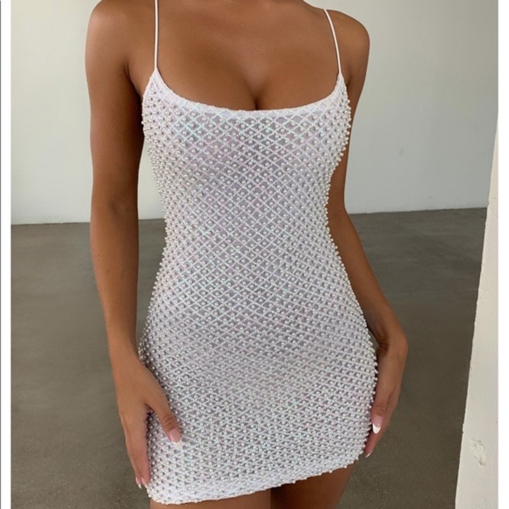 Oh Polly Mini beaded dress